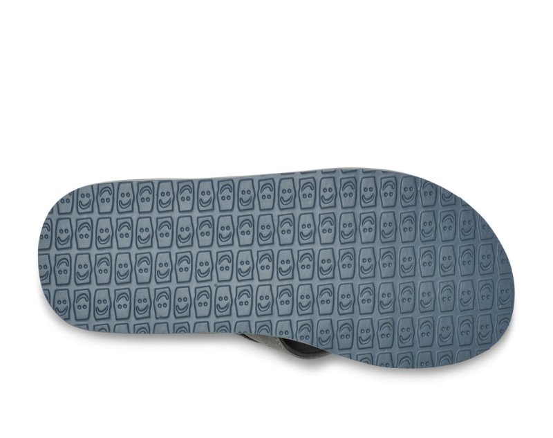 Sanuk Ziggy Water Friendly Men's Flip Flops Grey | Canada 187ILH